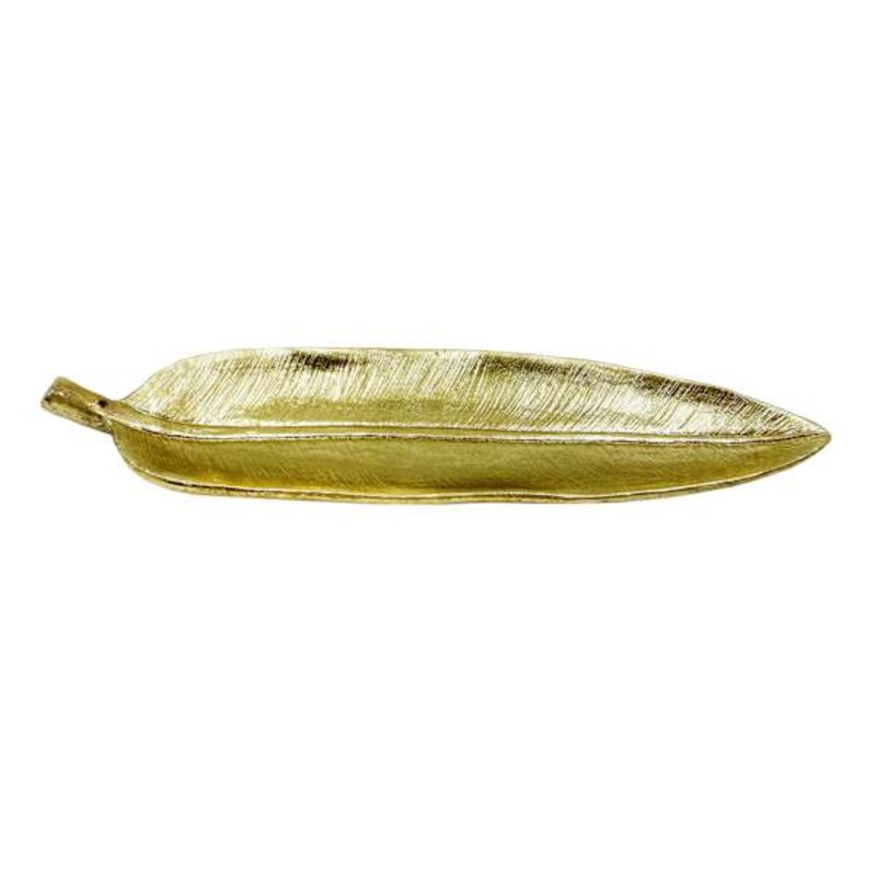 Gold Leaf Incense Holder, 9″