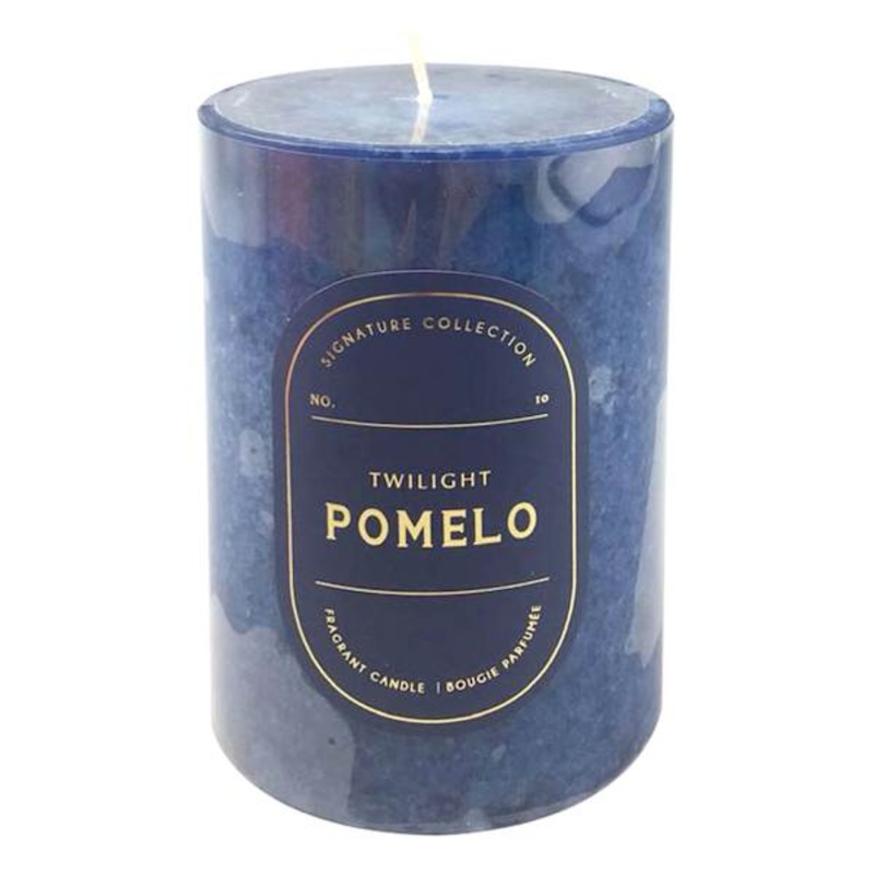 Twilight Pomelo Scented Pillar Candle, 3×4
