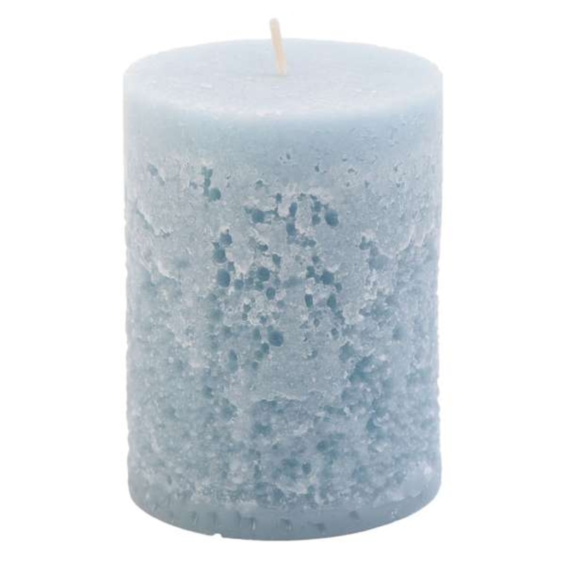 Ty Pennington Blue Cold Pour Pillar Candle, 3×4