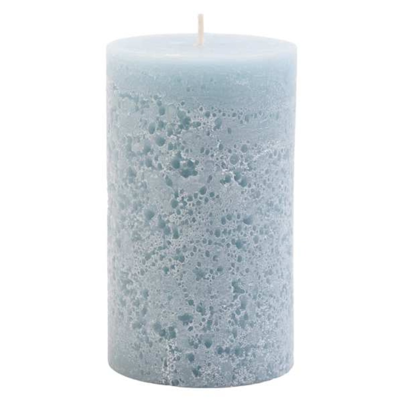 Ty Pennington Blue Cold Pour Pillar Candle, 3×5