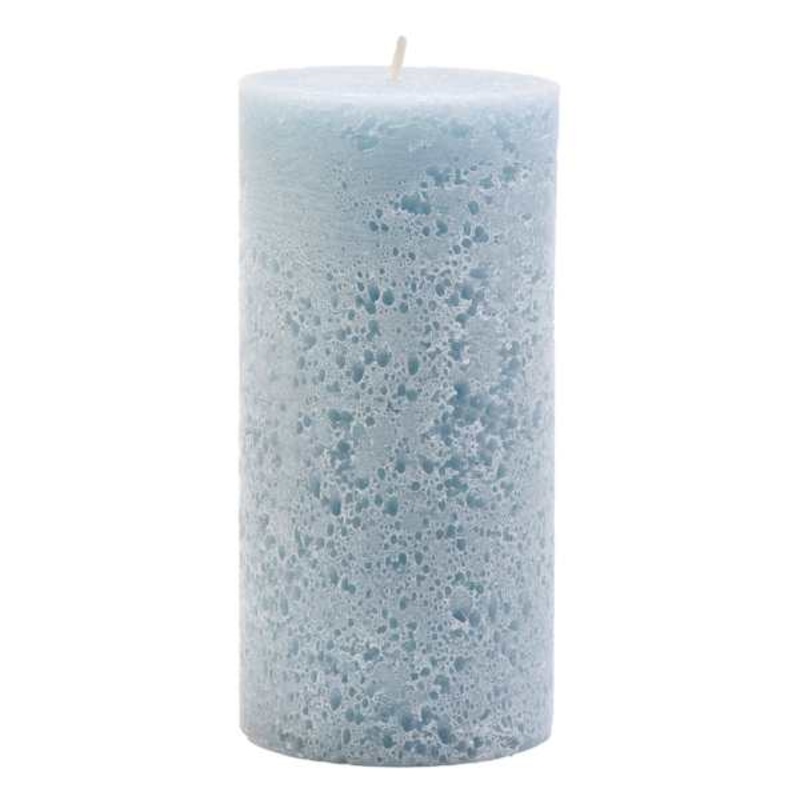 Ty Pennington Blue Cold Pour Pillar Candle, 3×6
