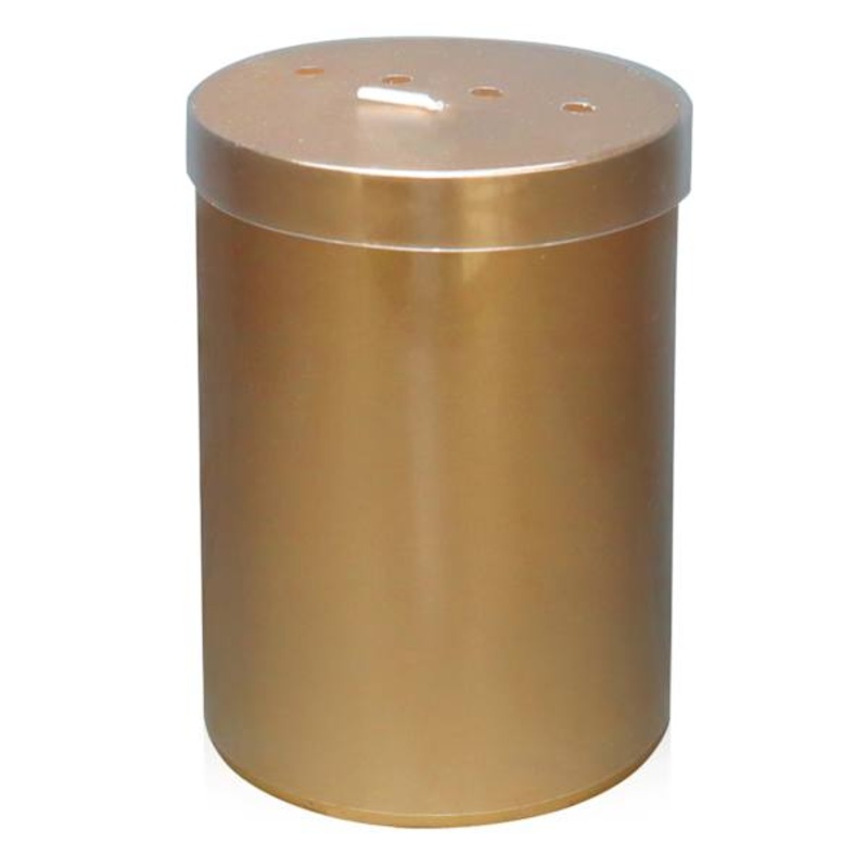 Willow Crossley Gold Unscented Pillar Candle, 3×4