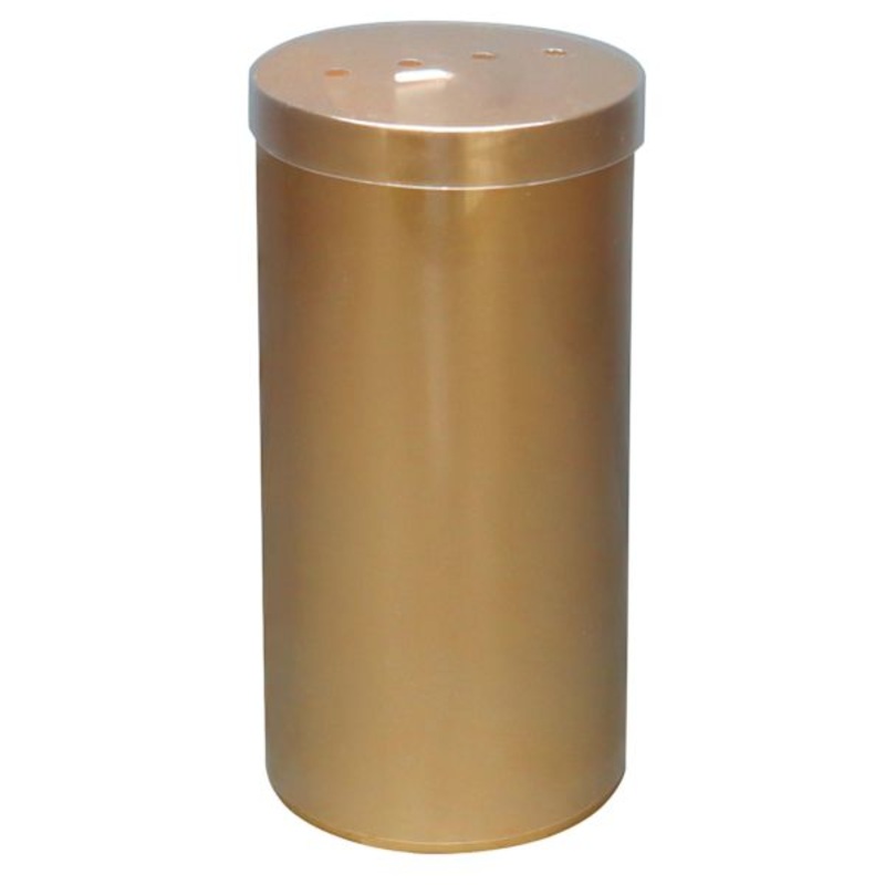 Willow Crossley Gold Unscented Pillar Candle, 3×6