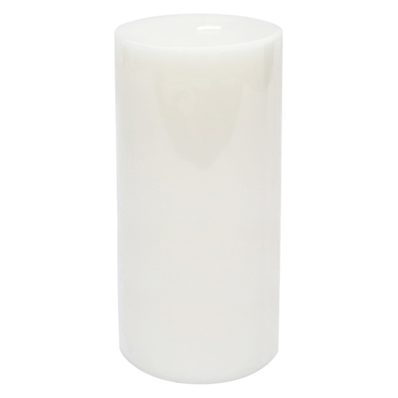 Willow Crossley White Unscented Pillar Candle, 3×6