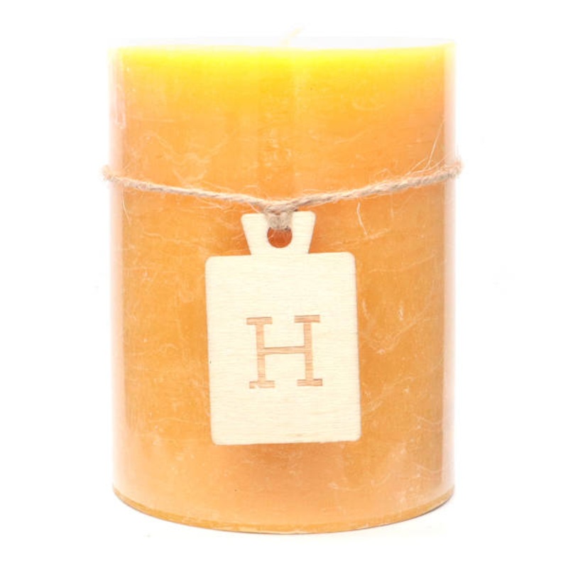 Yellow Pillar Candle, 3×4