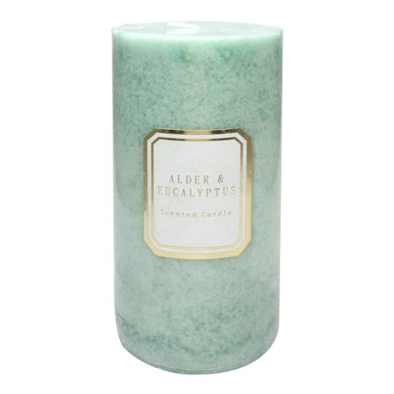 Alder & Eucalyptus Scented Pillar Candle, 3×6