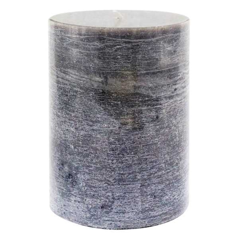 Black Unscented Pillar Candle, 3×4