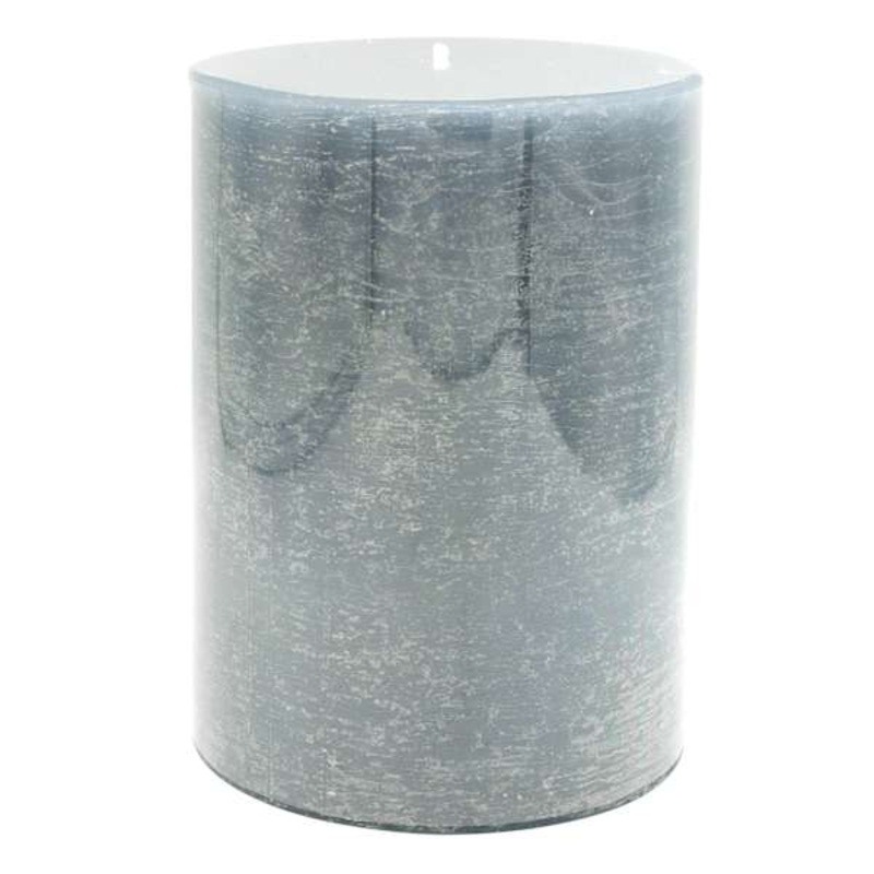 Blue Unscented Pillar Candle, 3×4