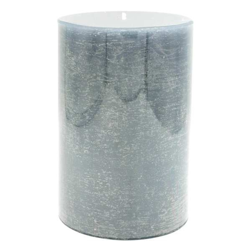 Blue Unscented Pillar Candle, 4×6