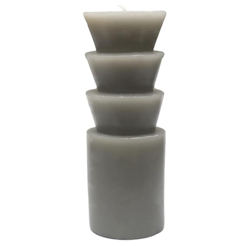 Crosby St. Grey Unscented Totem Pillar Candle, 2×6