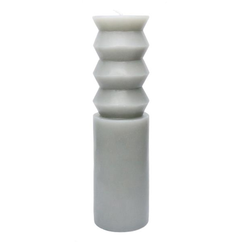 Crosby St. Grey Unscented Totem Pillar Candle, 2×8