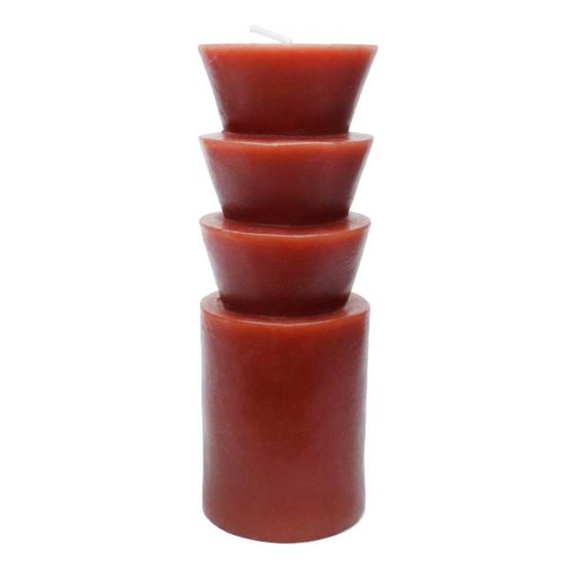 Crosby St. Red Unscented Totem Pillar Candle, 2×6
