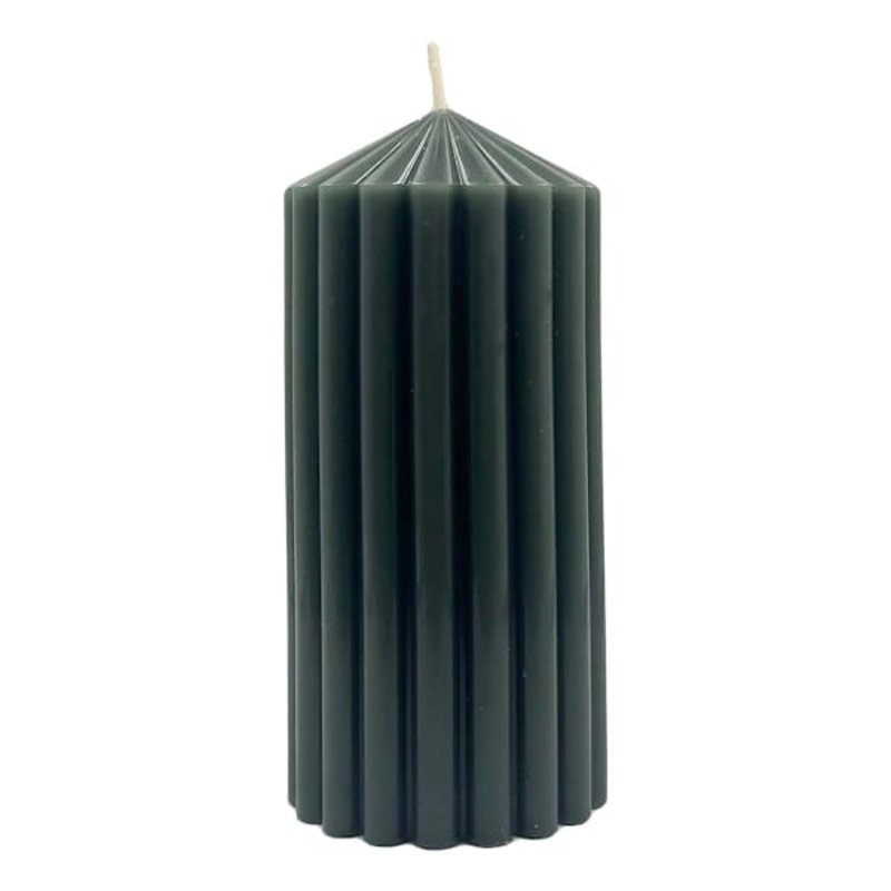 Emerald Pillar Candle, 3×6