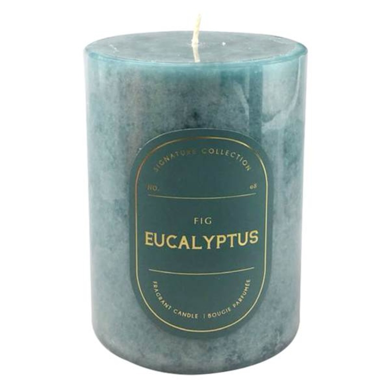 Fig Eucalyptus Scented Pillar Candle, 3×4