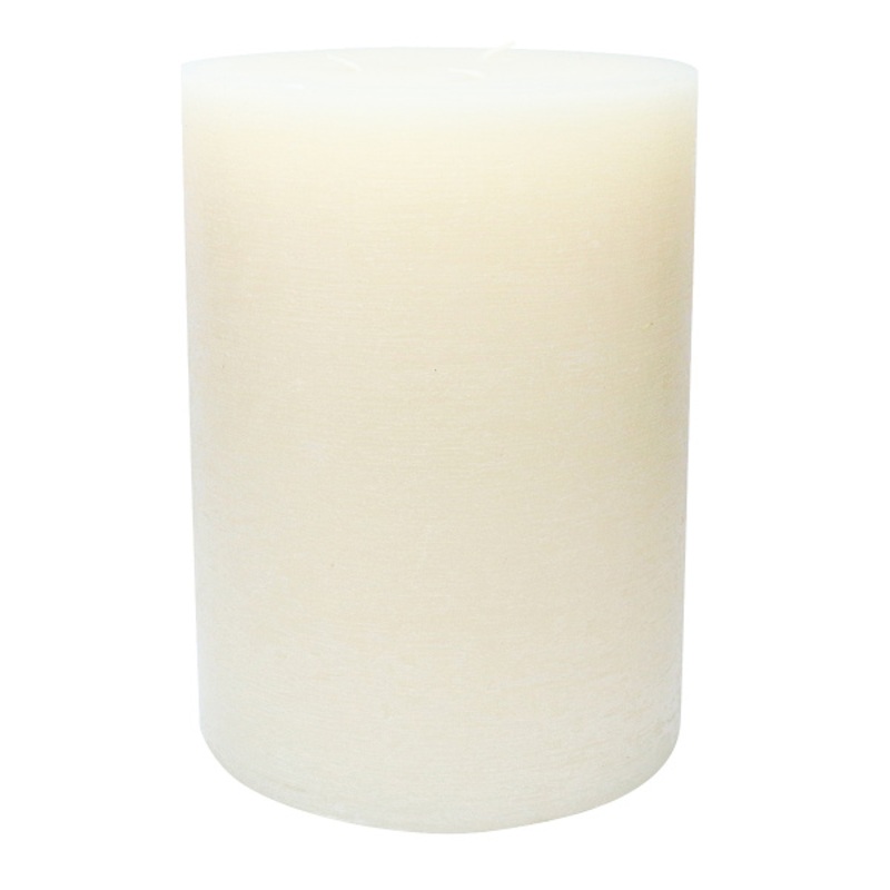 Ivory Unscented Pillar Candle, 6×8
