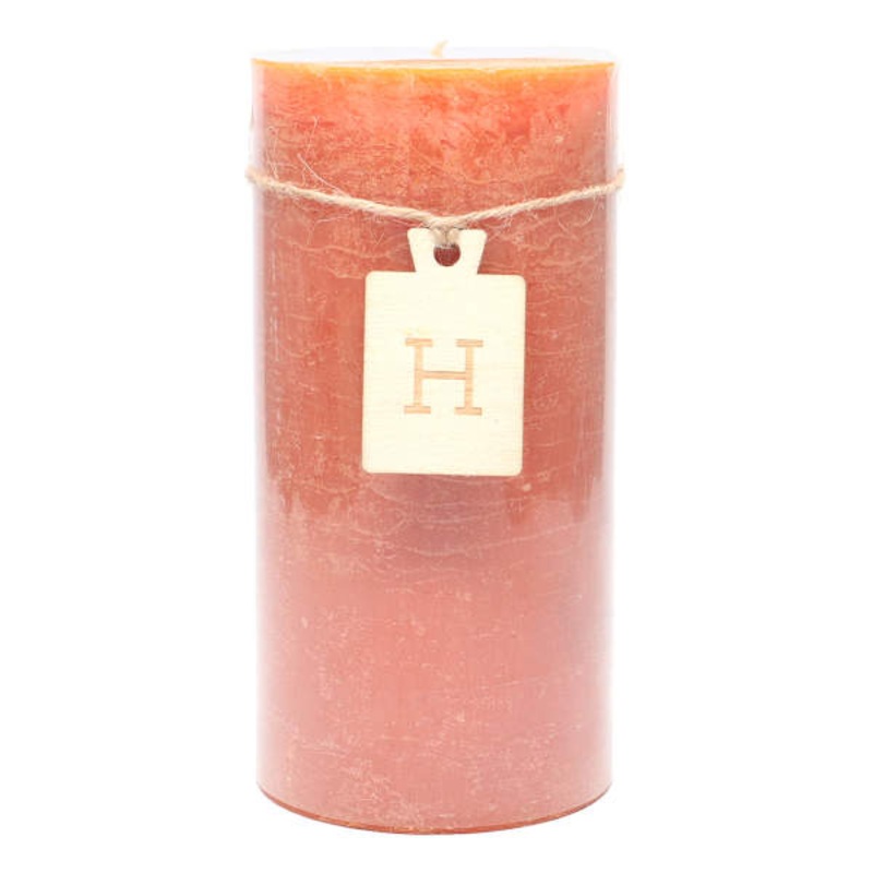 Orange Unscented Pillar Candle, 3×6