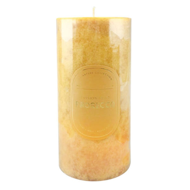 Passion Fruit Prosecco Scented Pillar Candle, 3×6