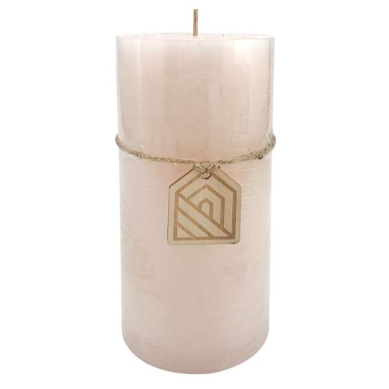 Pink Unscented Pillar Candle, 3×6