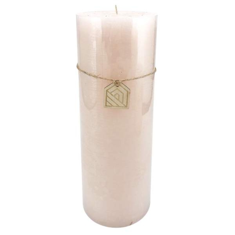 Pink Unscented Pillar Candle, 4×11