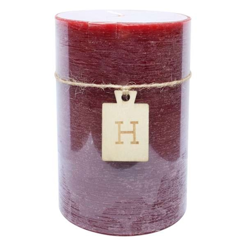 Red Unscented Pillar Candle, 4×6