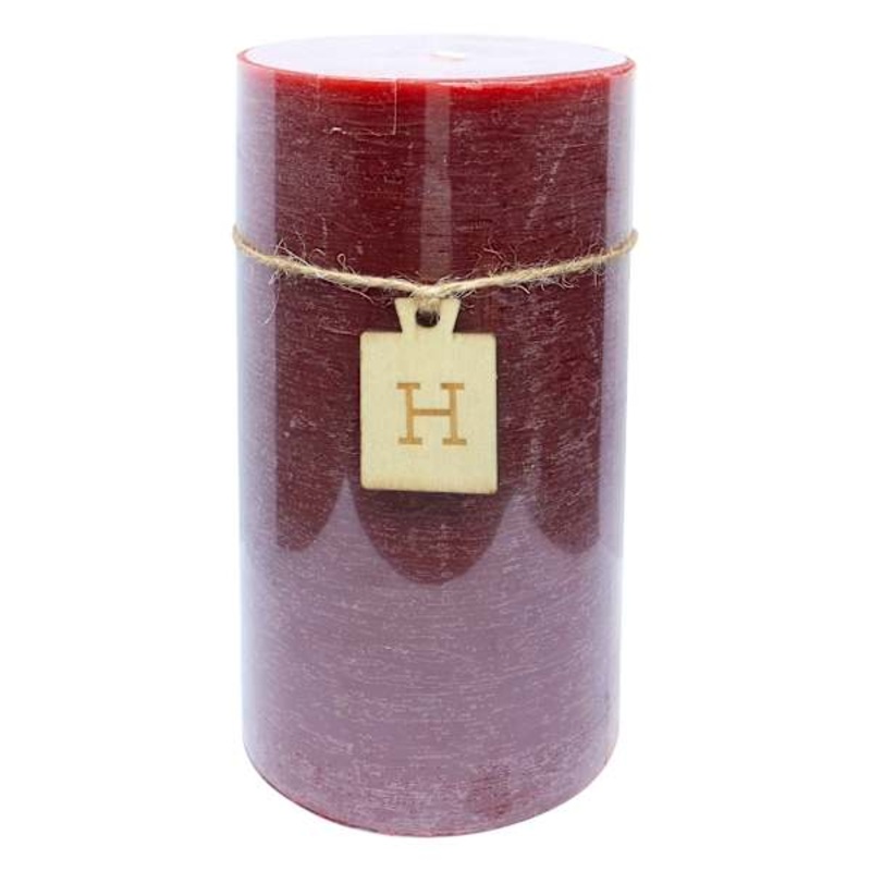 Red Unscented Pillar Candle, 4×8