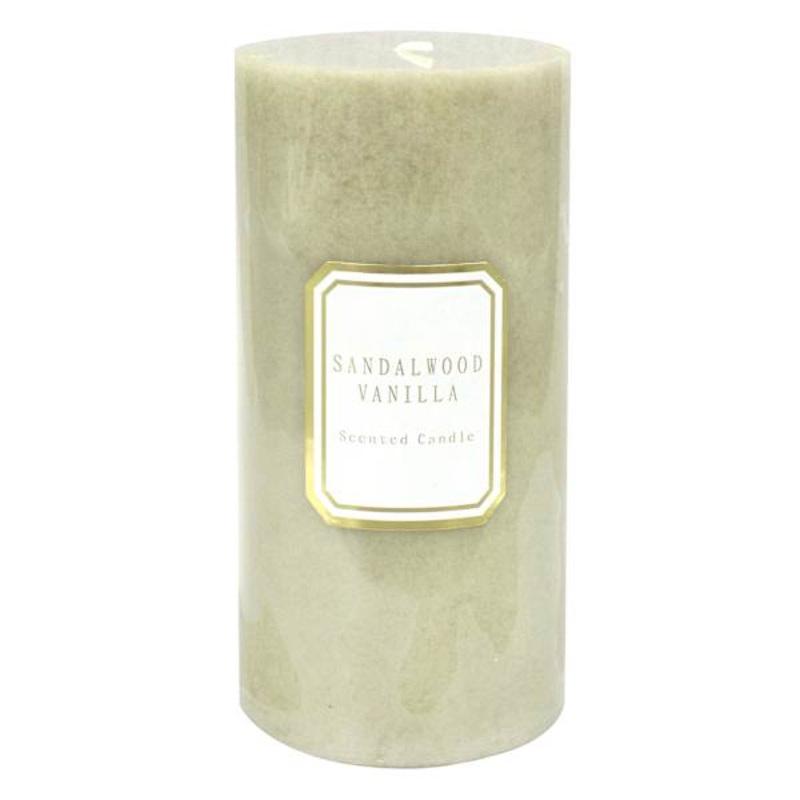 Sandalwood Vanilla Scented Pillar Candle, 3×6
