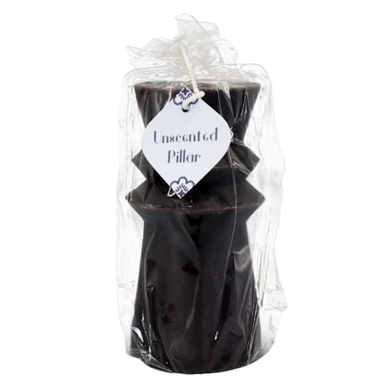 Tracey Boyd Black Unscented Totem Pillar Candle, 3×6