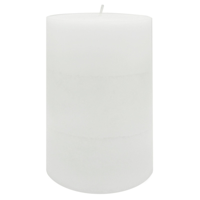 White Mystic Birchwood Scented Pillar Candle, 3×4