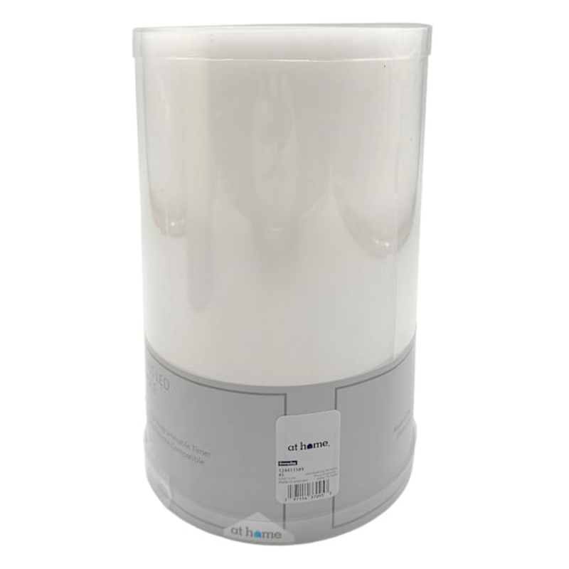 White Pillar Candle, 5×8
