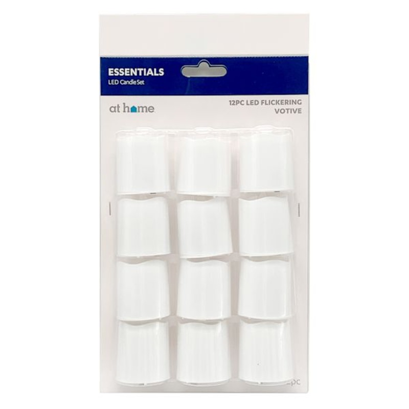12-Pack White LED Votive Candles