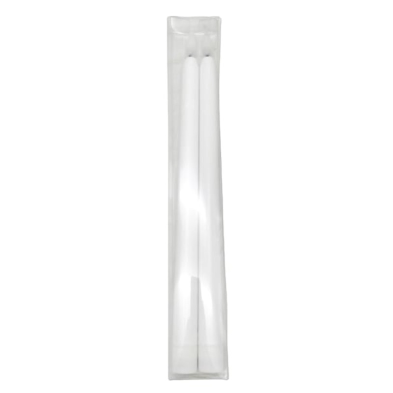 2Pk 10In Ivory Tapers Candle
