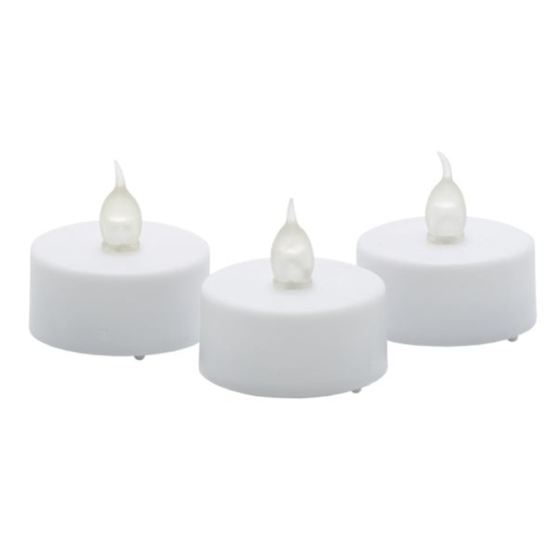 3-Pack White LED Tealight Candles