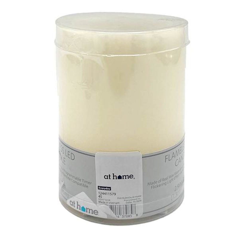 3×4 Ivory Pillar Candle