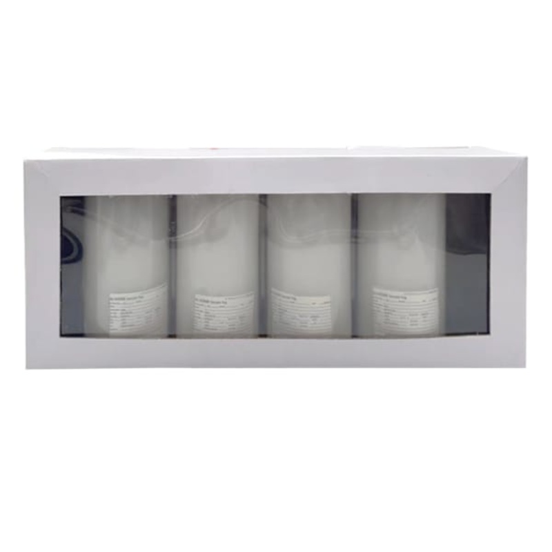 4Pk White Pillars 3×6 Candle