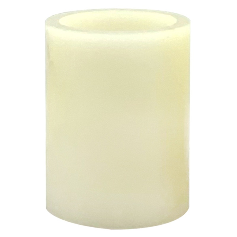Ivory LED Flameless Pillar Candle, 3×4