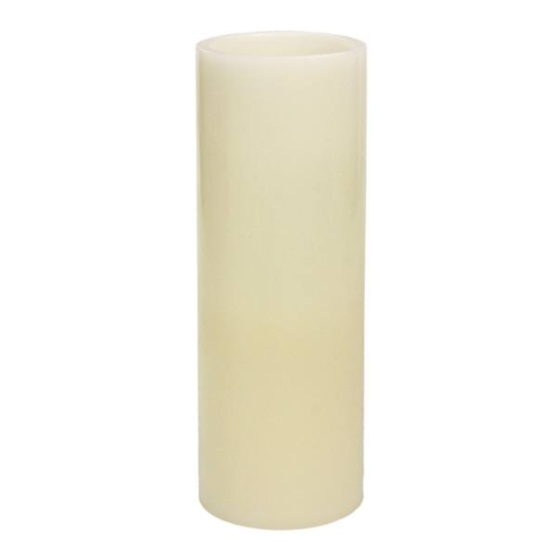 Ivory LED Flameless Pillar Candle, 3×8