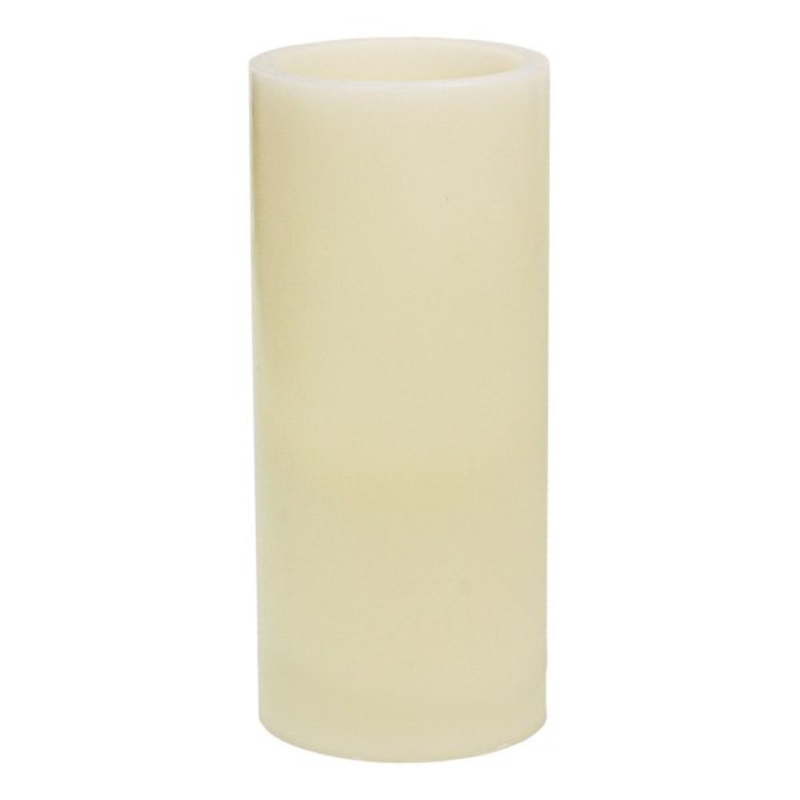 Ivory LED Flameless Pillar Candle, 4×8