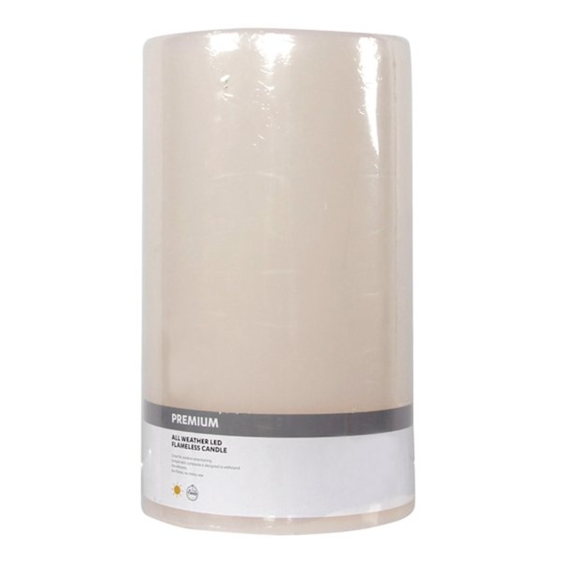 Ivory LED Pillar Candle with 6 Hour Timer, 6×11
