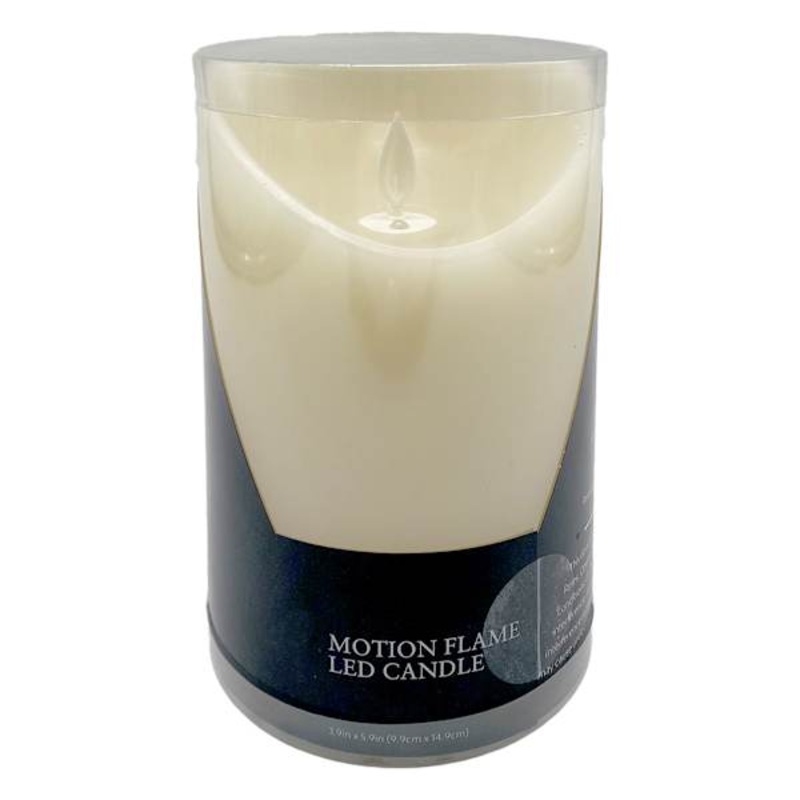 Ivory Pillar Candle, 4×8