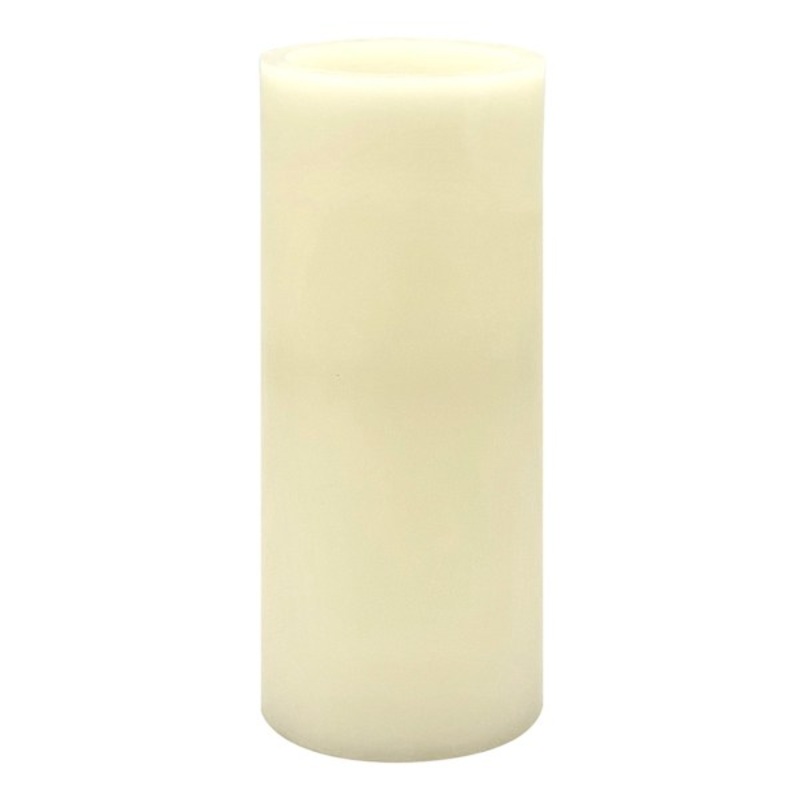 Ivory Wax LED Flameless Pillar Candle, 4×10