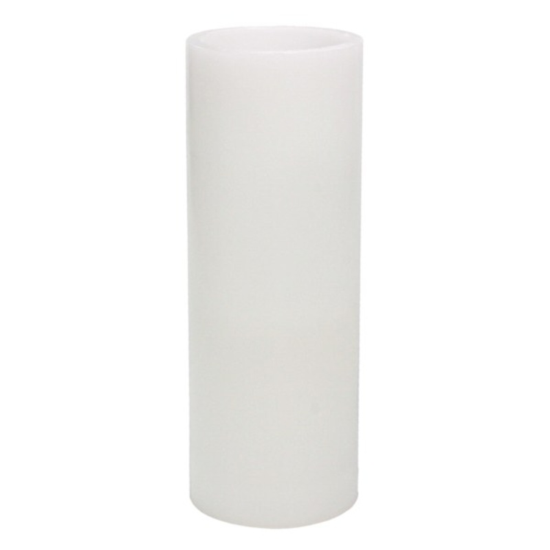 White LED Flameless Pillar Candle, 3×8
