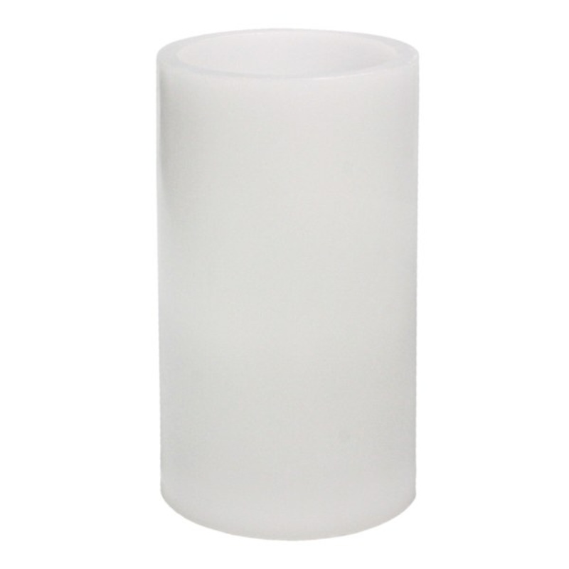 White LED Flameless Pillar Candle, 4×6