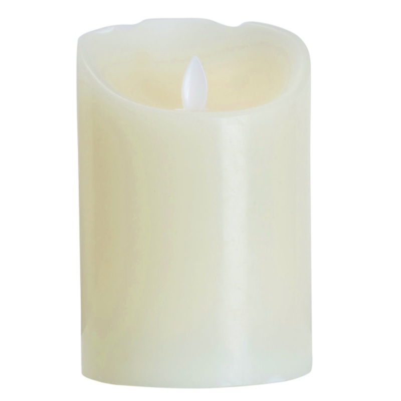 White LED Pillar Candle, 4×6