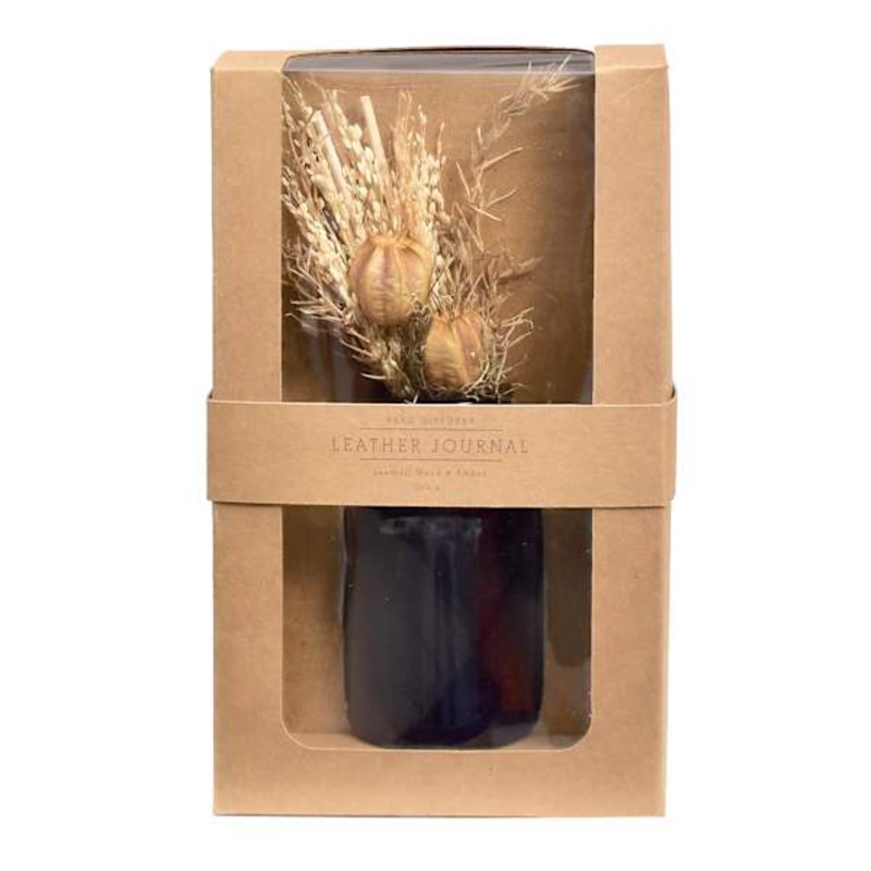 Leather Journal Scented Reed Diffuser
