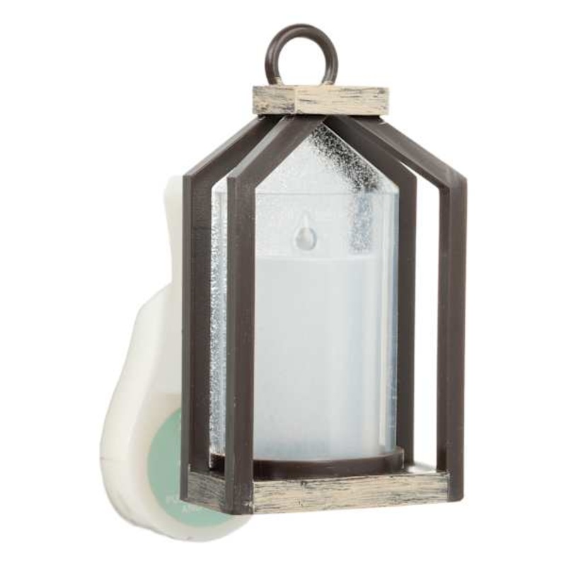 Rustic Lantern LED Plug-In Fragrance Oil Diffuser Scent Charm