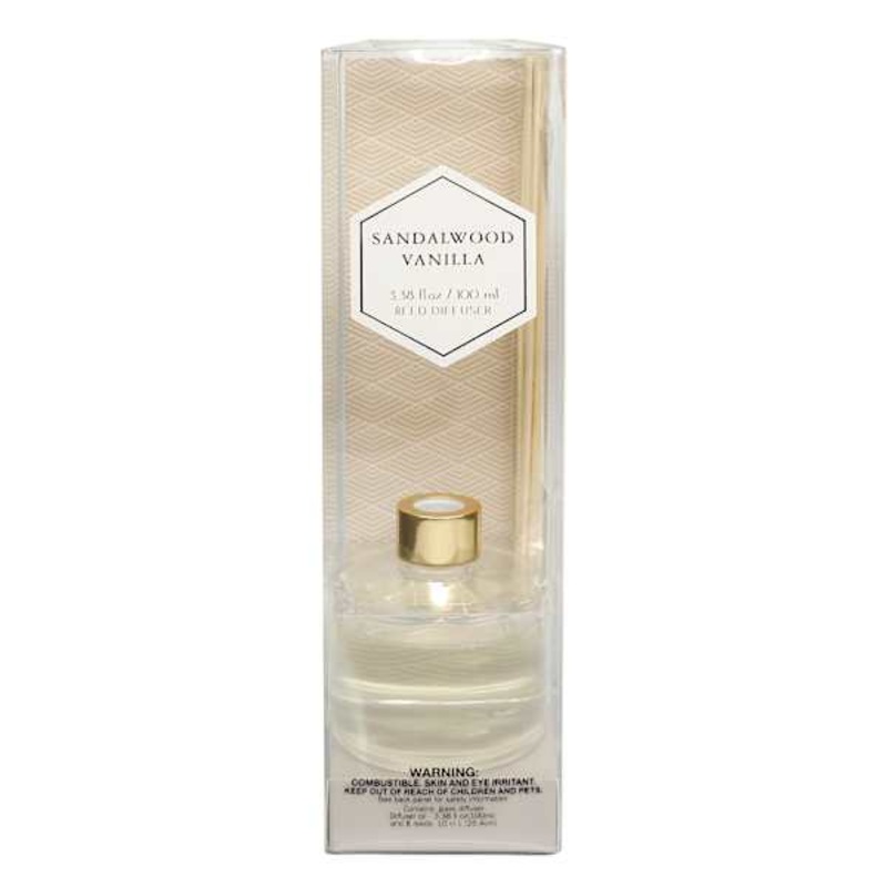 Sandalwood Vanilla Scented Reed Diffuser, 100ml