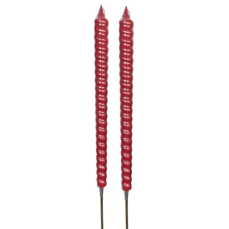Sunny Club 2-Pack Red Citronella Flare Candle, 7.5oz
