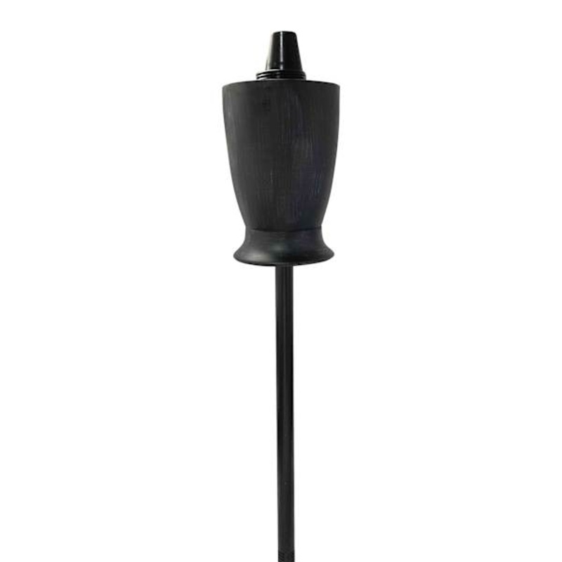 3-in-1 Black Metal Garden Torch, 16″
