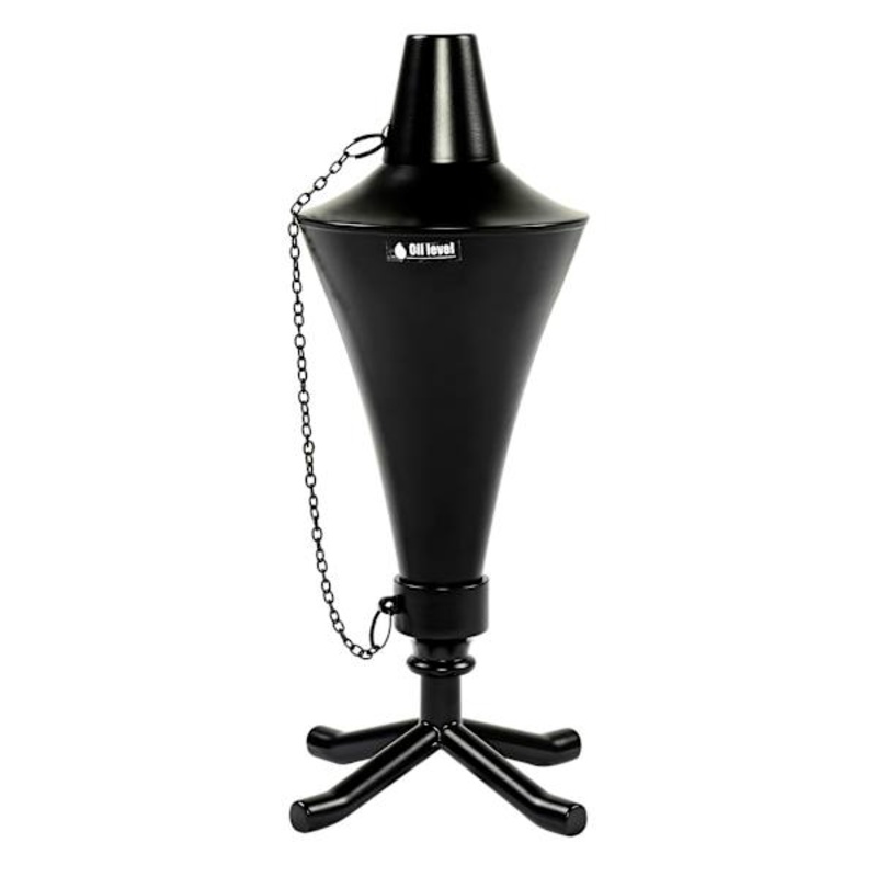 Black Conical Table Torch, 12″