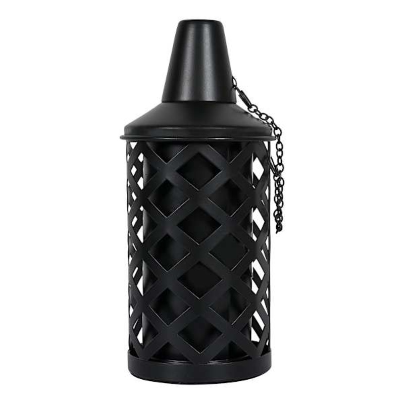 Black Lattice Table Torch